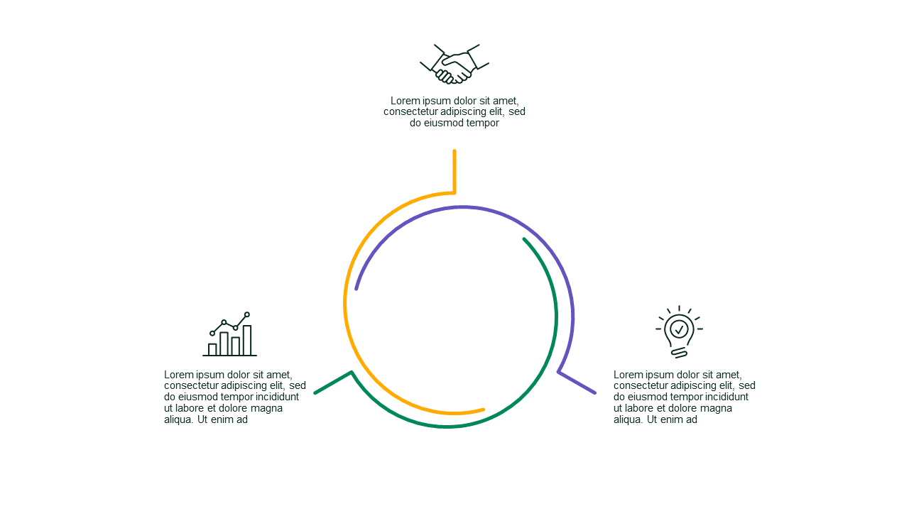 Circular Business Process Infographic – Light – Corporate Green