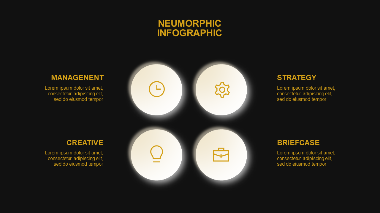 Neumorphic Style Text Presentations