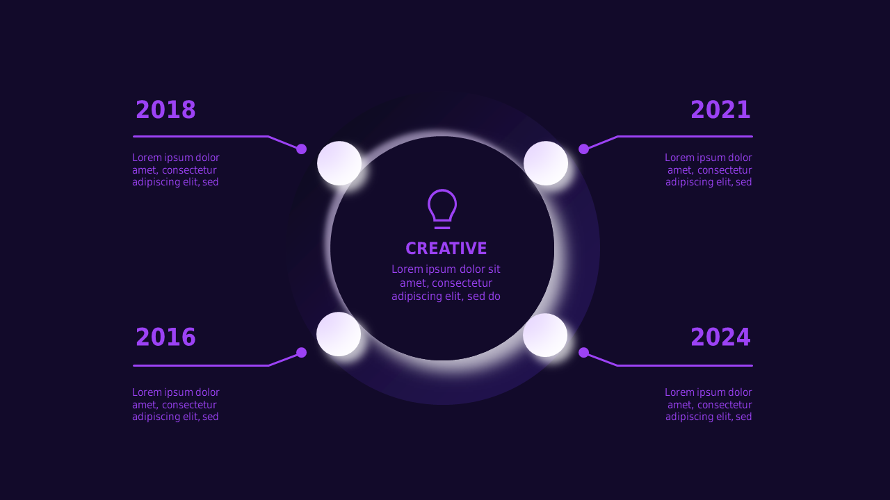 Neumorphic Bar Chart PowerPoint Template Dark (Ro...