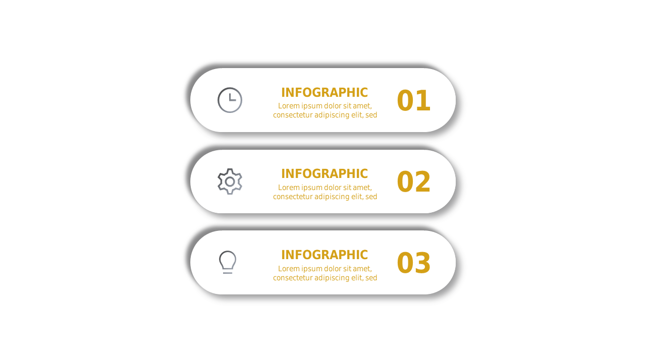 Neumorphic Bar Chart PowerPoint Template (Charcoa...