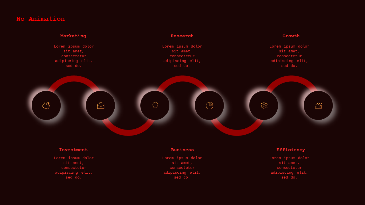 Neumorphic Infographic with Animation – Crimson Bold