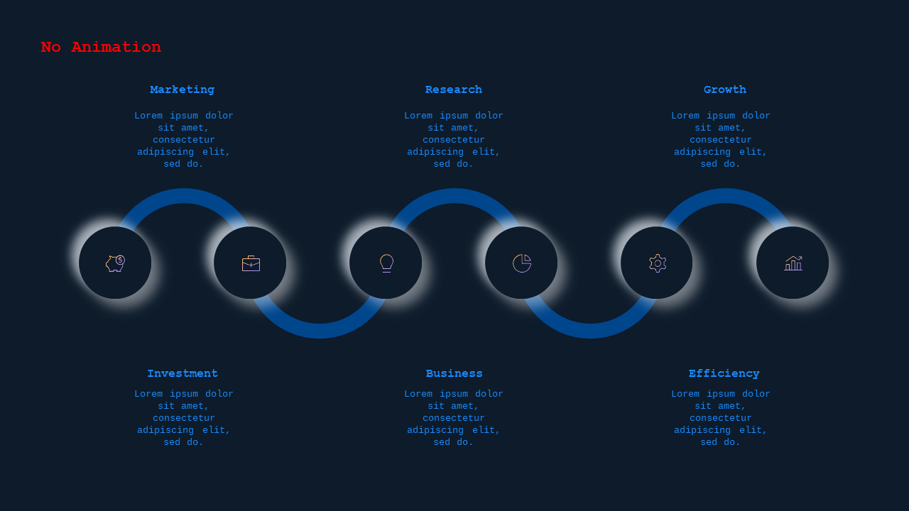 Neumorphic Infographic with Animation – Ocean Blue