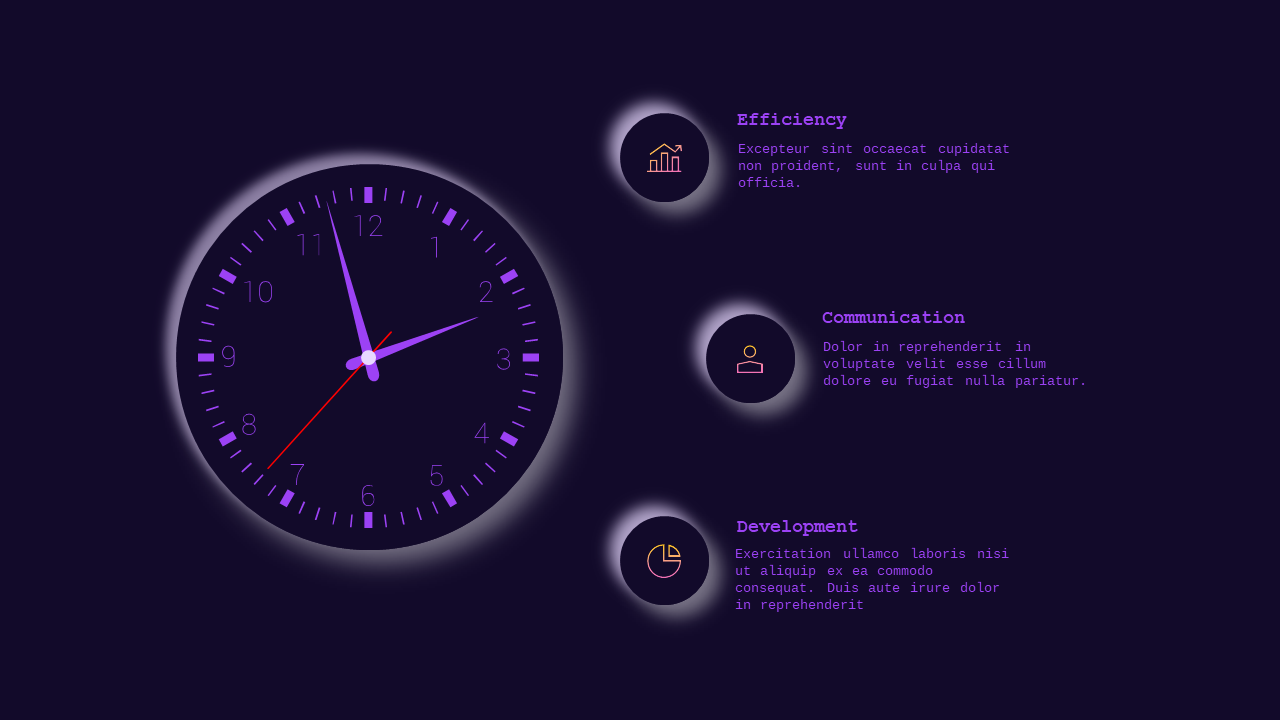 Neumorphic Infographic with Animation – Royal Purple