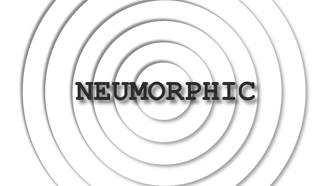 Neumorphic Circular Infographic Design – Light – Charcoal Gold