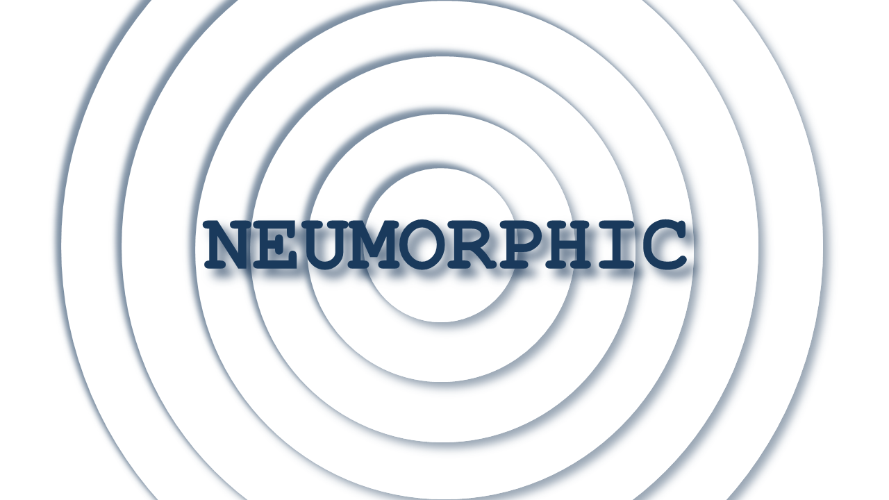 Neumorphic Infographic with Animation – Ocean Blue