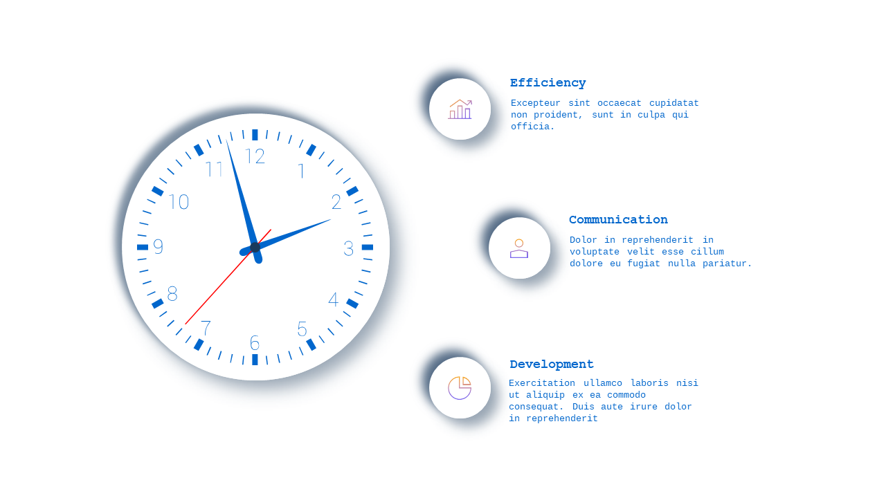 Neumorphic Circular Infographic Design
