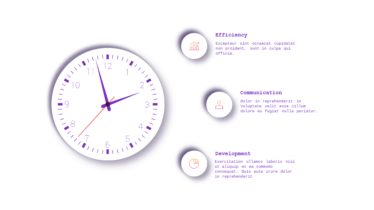 Neumorphic Circular Infographic Design