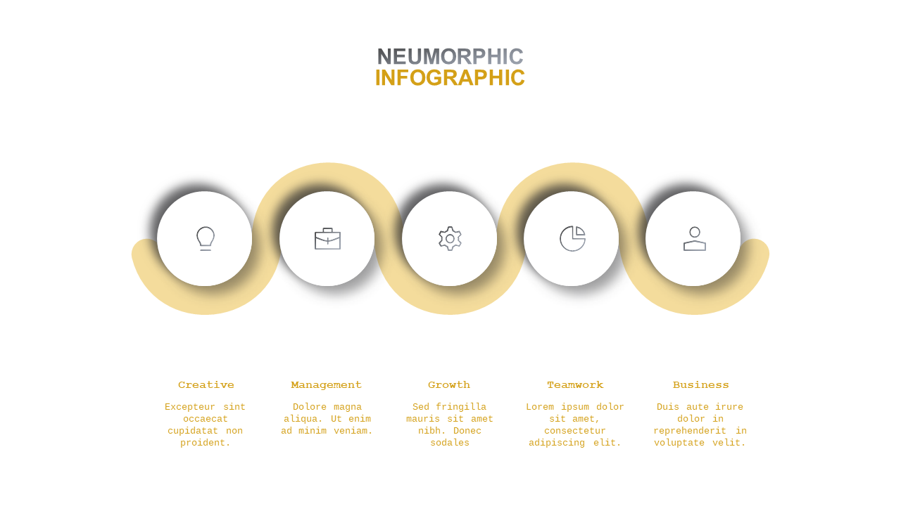 Neumorphic Infographic Set 2 PowerPoint Template ...