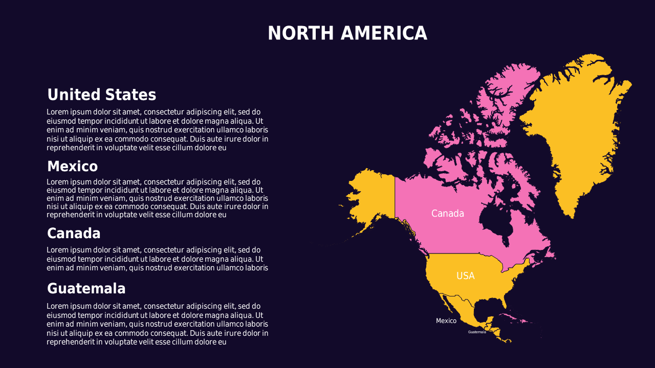 Geographical Overview of North America – Royal Pu...