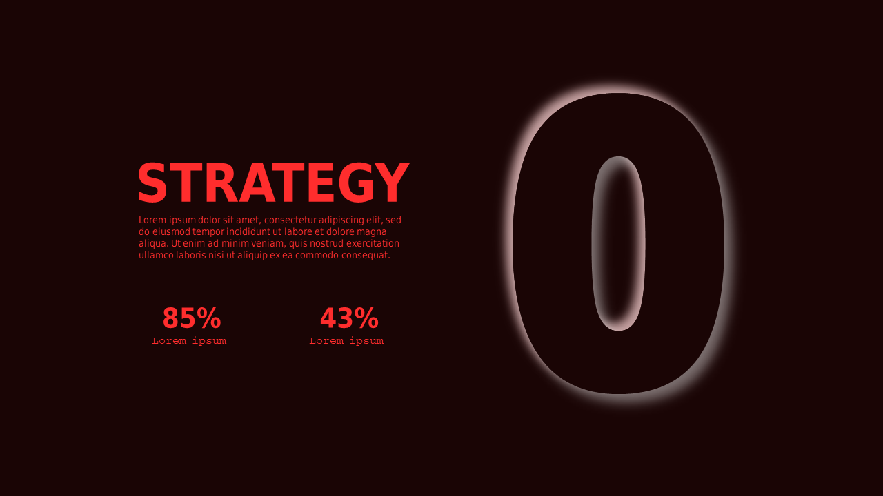 Bold Numeric Strategy Overview – Dark – Crimson Bold