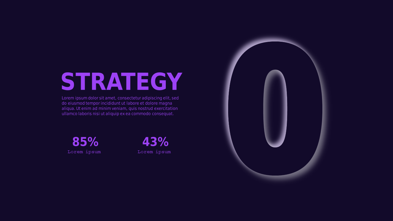 Bold Numeric Strategy Overview – Dark – Royal Purple