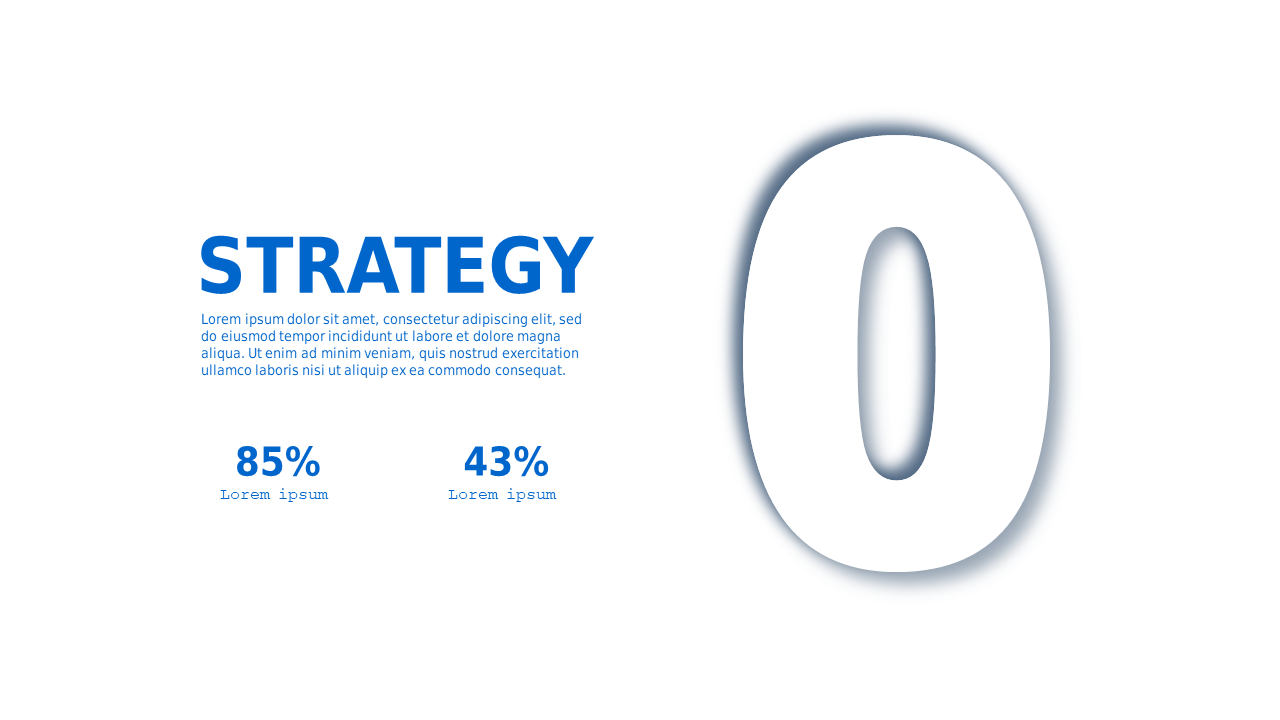 Dynamic Number Presentation Layout – Light – Ocean Blue
