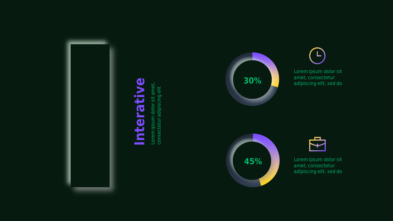 2021 Loading Screen PowerPoint Template Dark (Corporate Green)