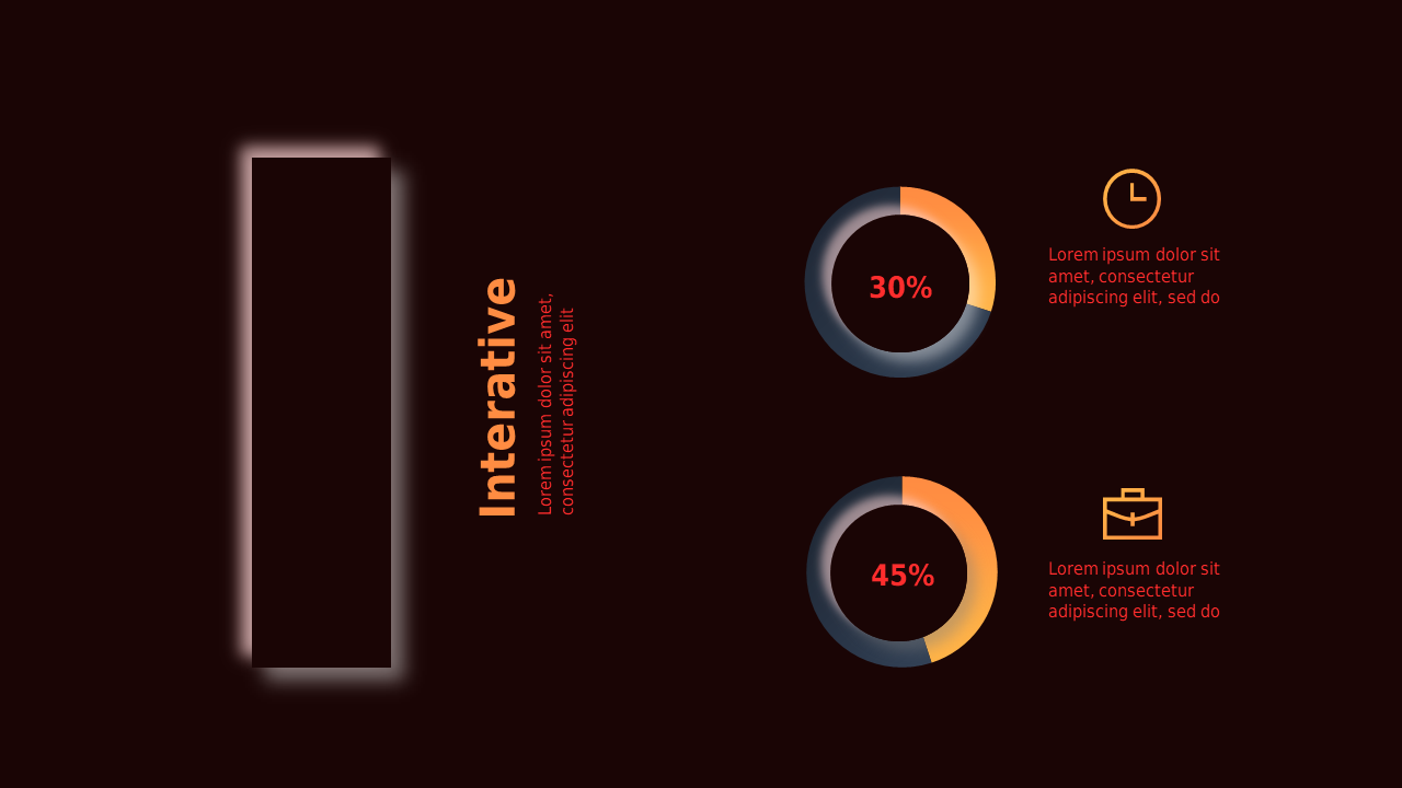 2021 Loading Screen PowerPoint Template Dark (Crimson Bold)