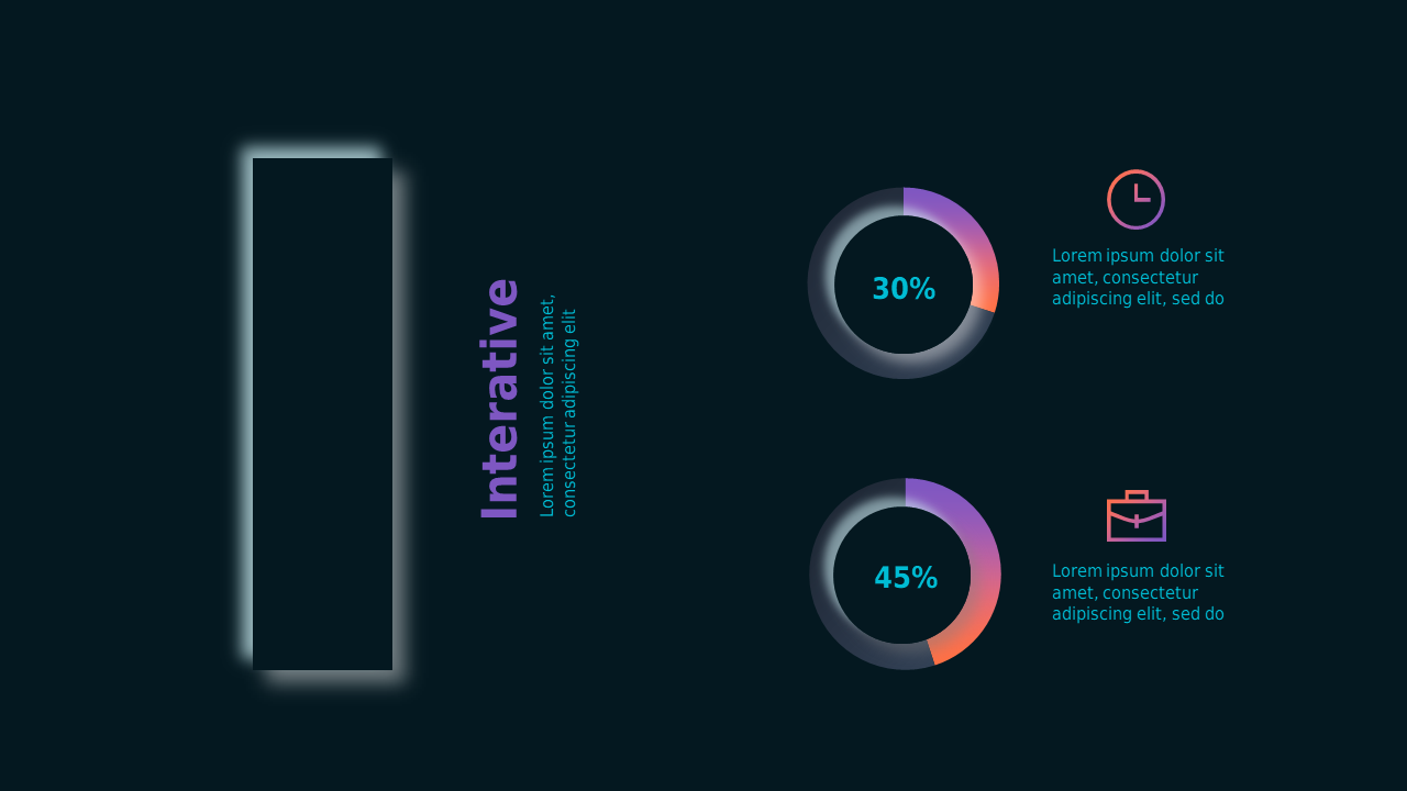 2021 Loading Screen PowerPoint Template Dark (Teal Modern)