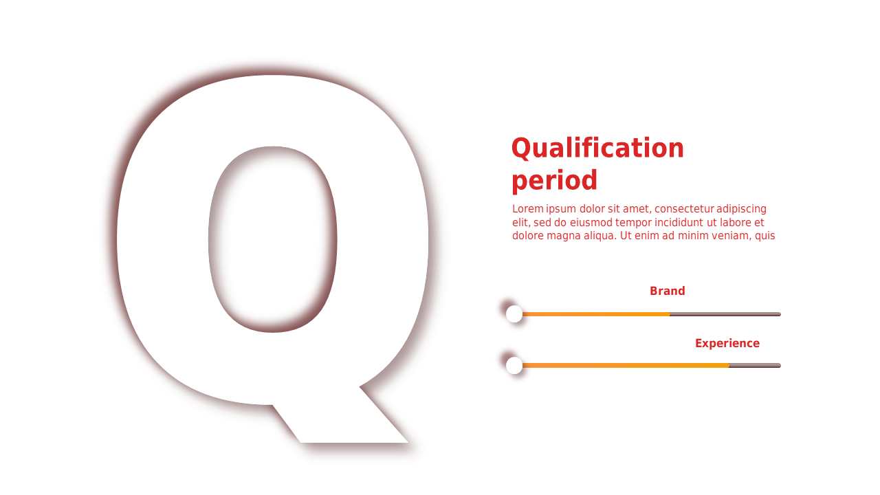 Qualification Period PowerPoint Template (Crimson Bold)