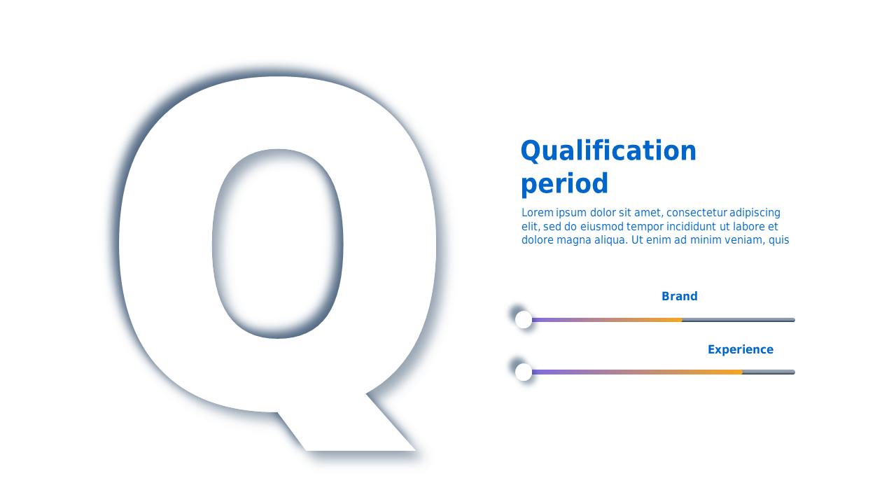 Qualification Period PowerPoint Template (Ocean Blue)