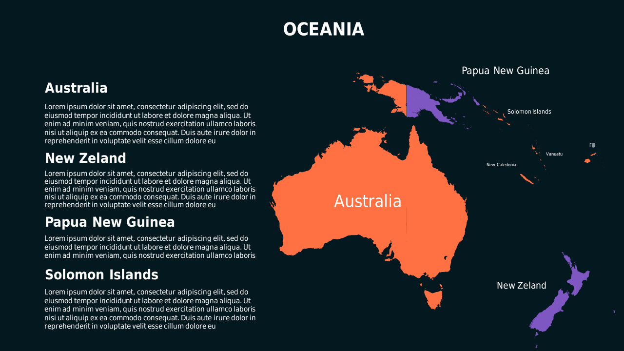 Oceania Regional Overview Presentation – Teal Modern