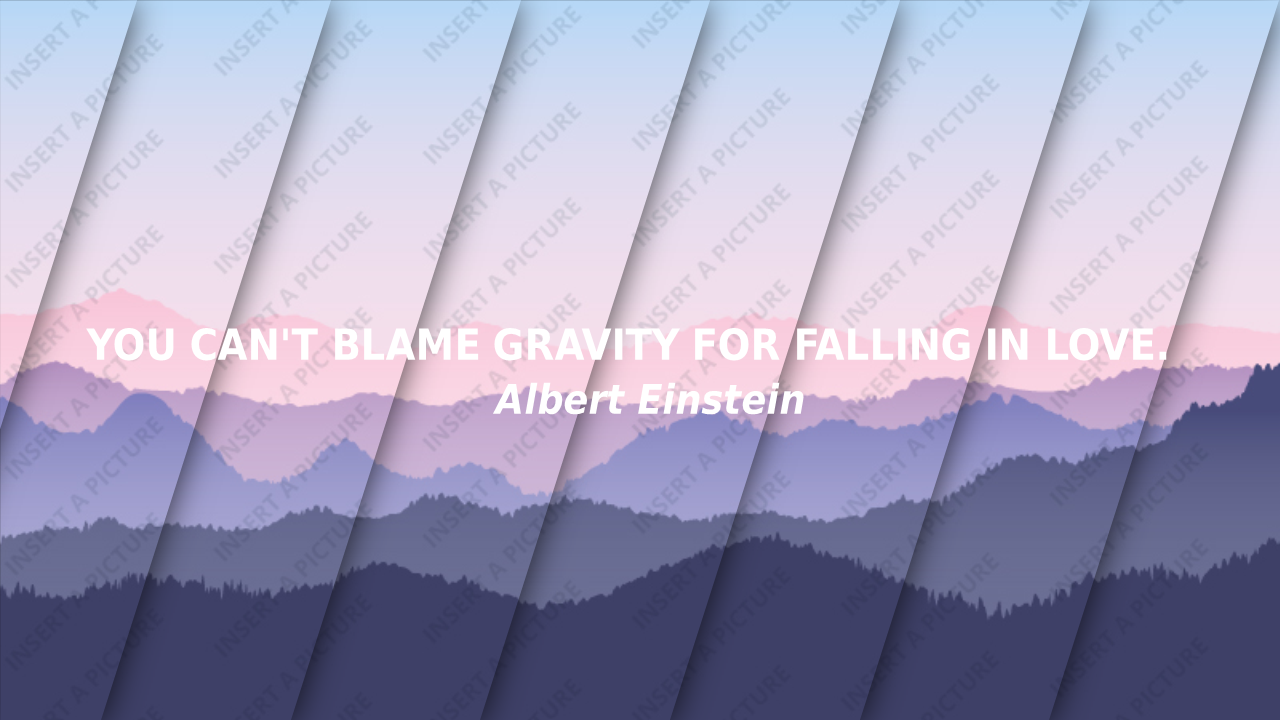 Parallax Landscape Quote PowerPoint Template Dark...