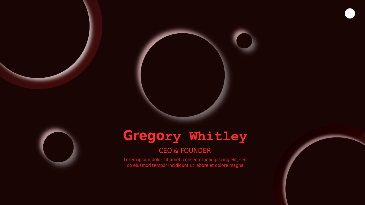 Modern Circular Business Introduction – Dark – Crimson Bold