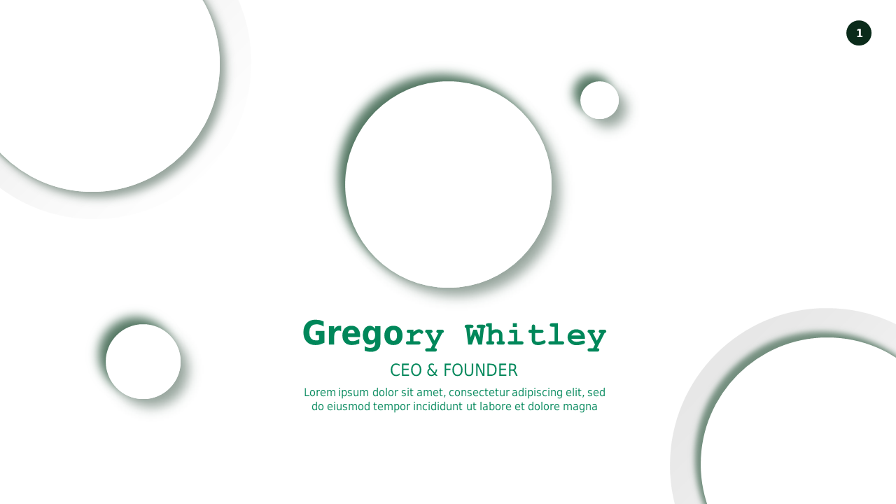 Modern Circular Business Introduction – Light – Corporate Green