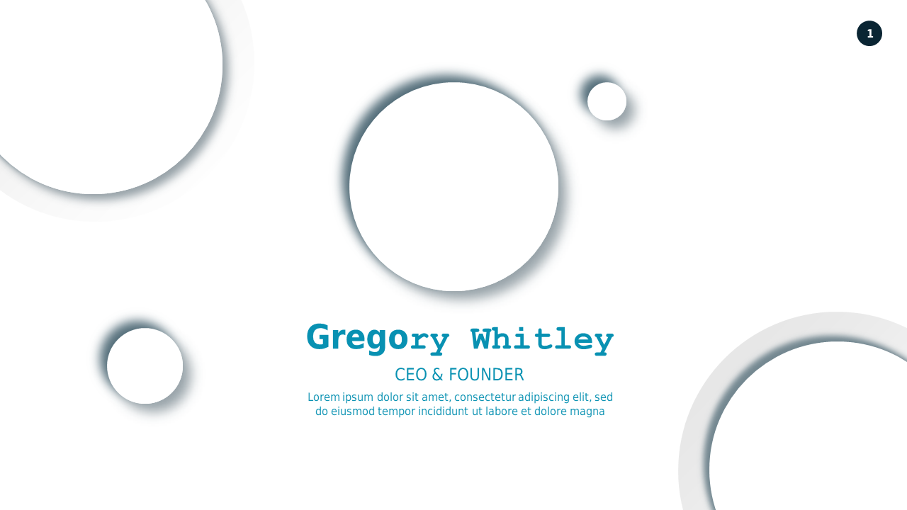 Modern Circular Business Introduction – Light – Teal Modern