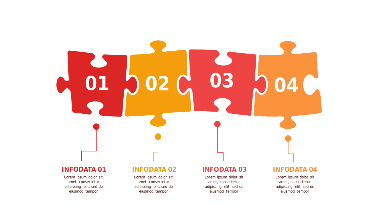 Puzzle Piece Business Strategy Presentation – Crimson Bold
