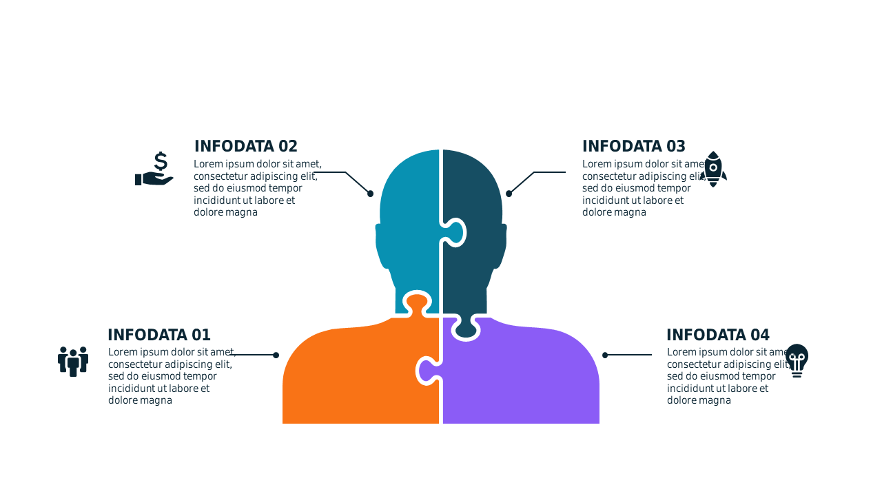 Puzzle Pieces Business Growth Diagram