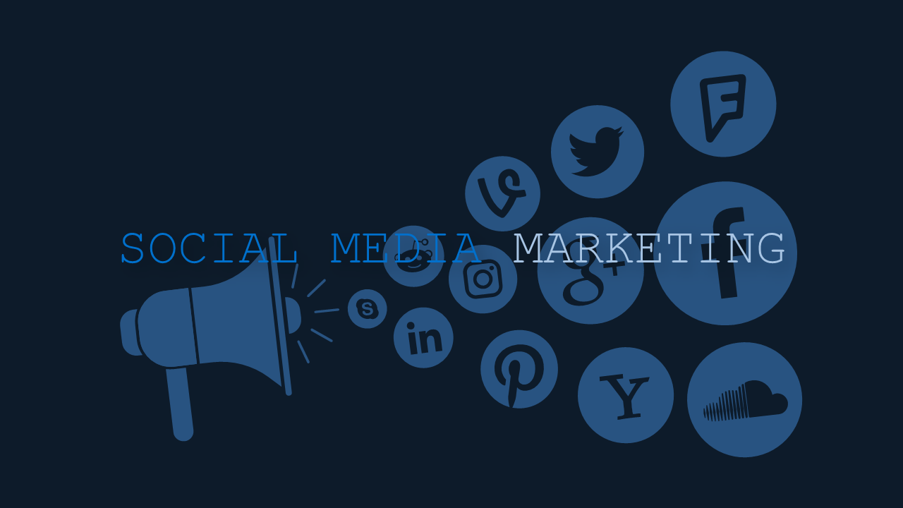Social Media Marketing and Selling – Dark – Ocean Blue