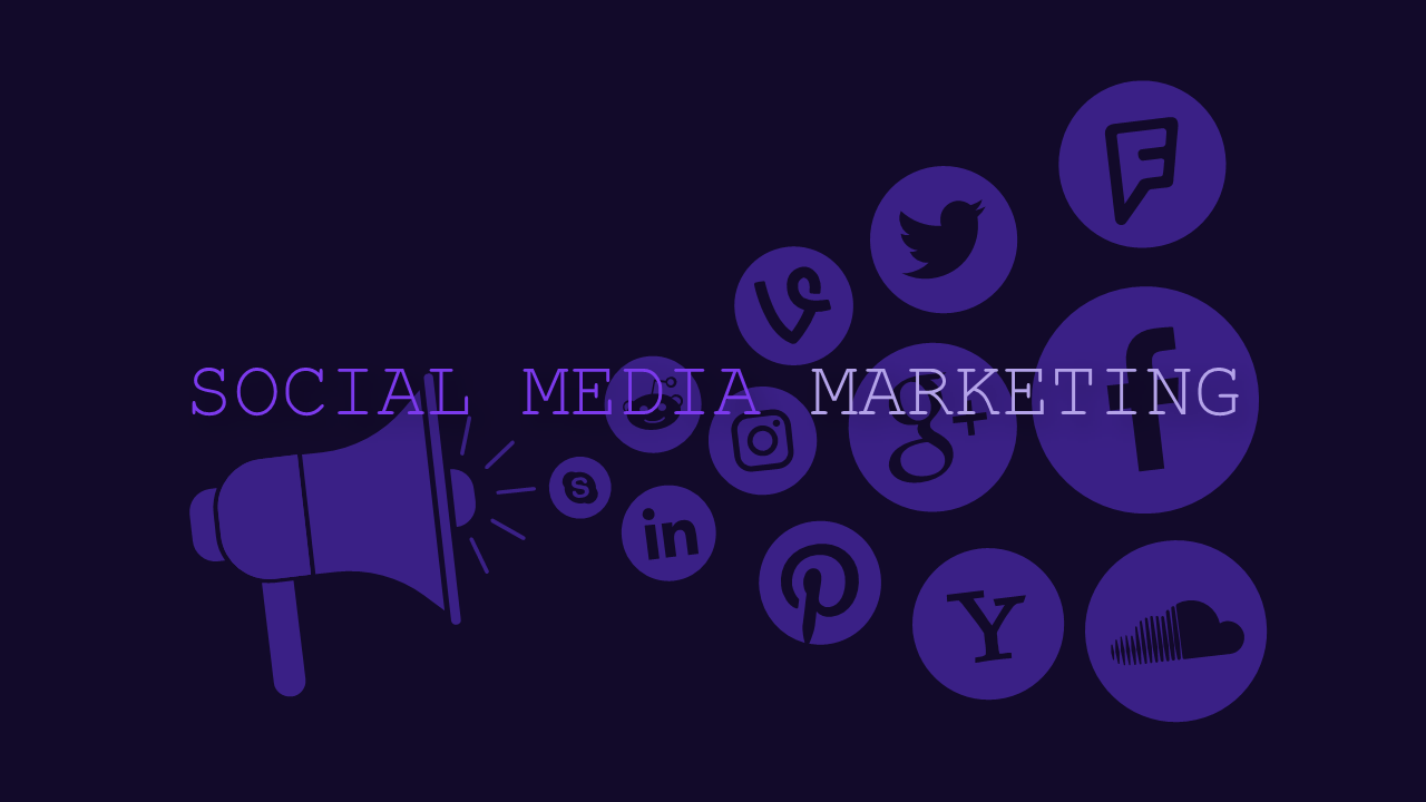 Social Media Marketing and Selling – Dark – Royal Purple