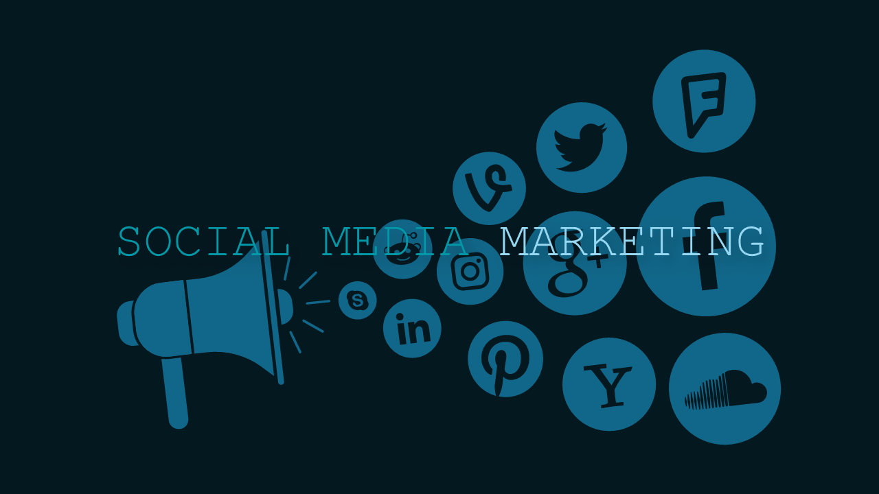 Social Media Marketing and Selling – Dark – Teal Modern