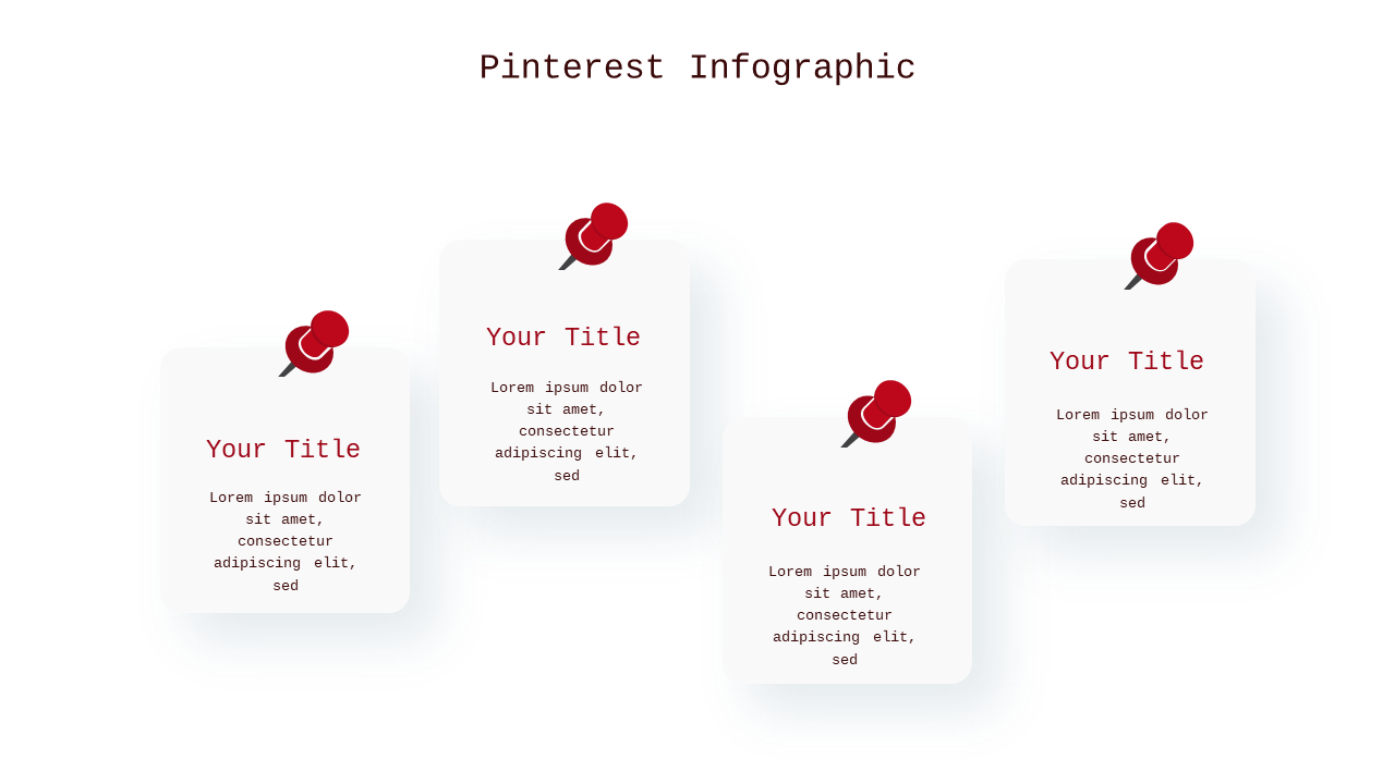 Pinterest Infographic PowerPoint Template (Crimso...