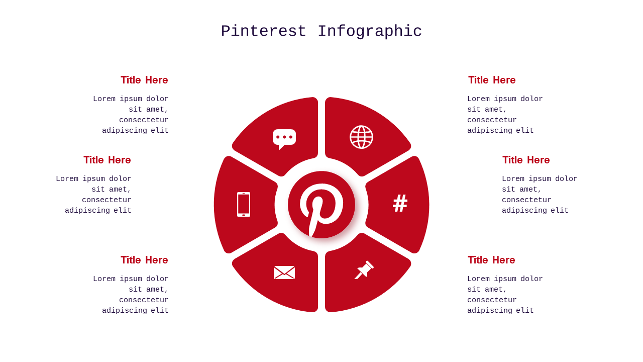 Pinterest Infographic PowerPoint Template (Royal ...