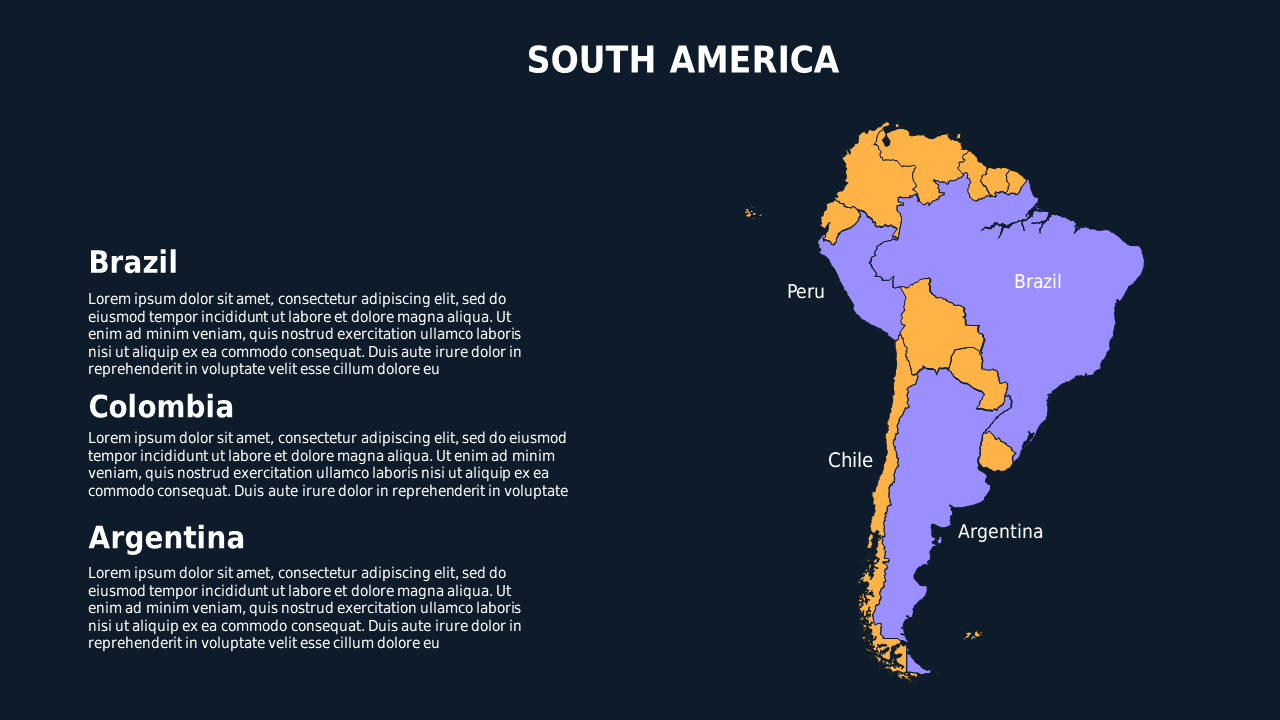 Geographical Data Presentation Layout – Ocean Blue