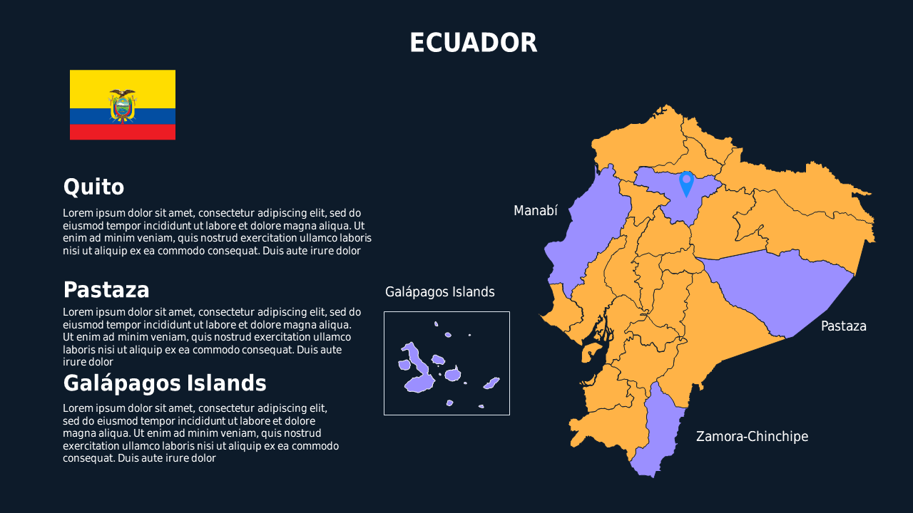 Geographical Data Presentation Layout – Ocean Blue