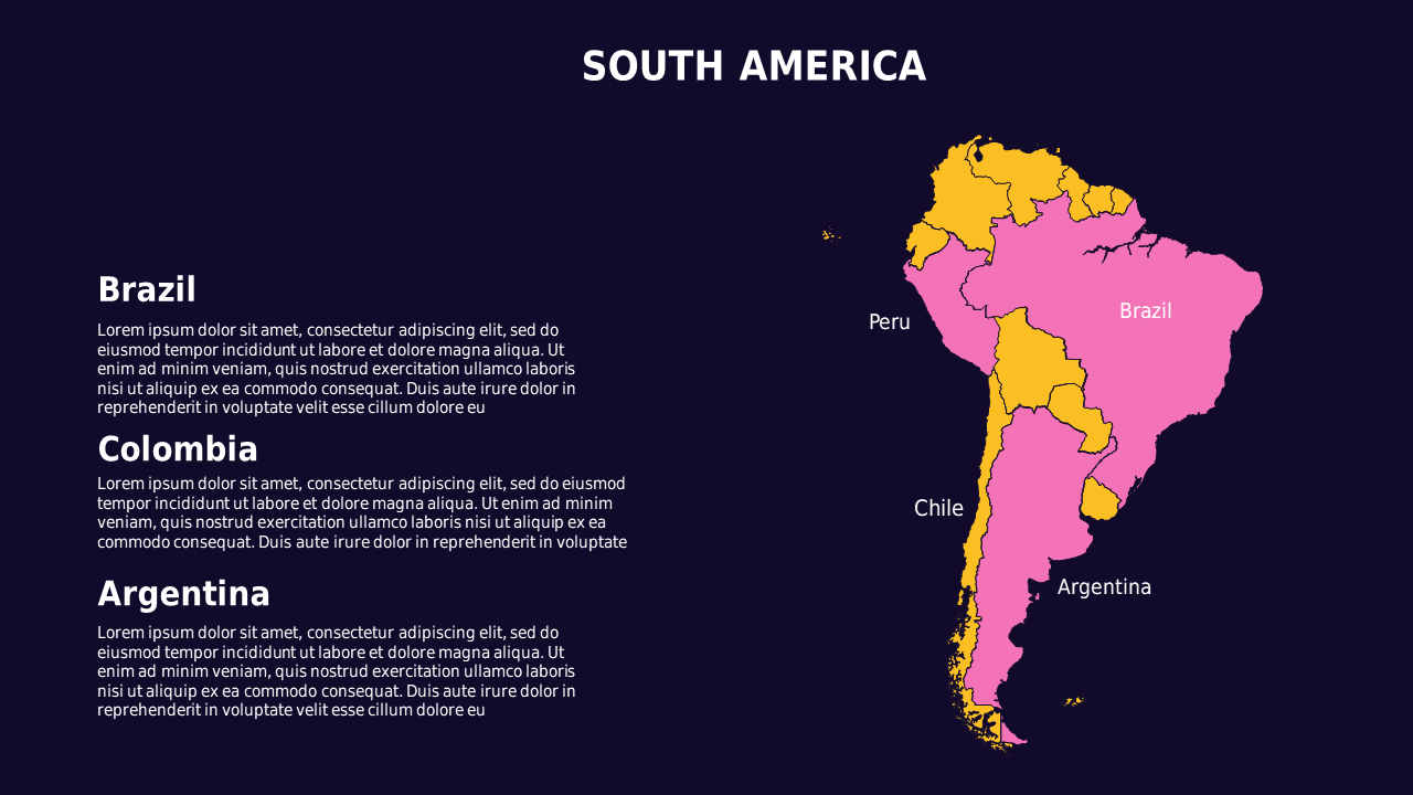 Geographical Data Presentation Layout – Royal Purple