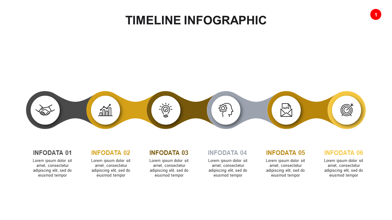 Stylish Timeline Infographic Design