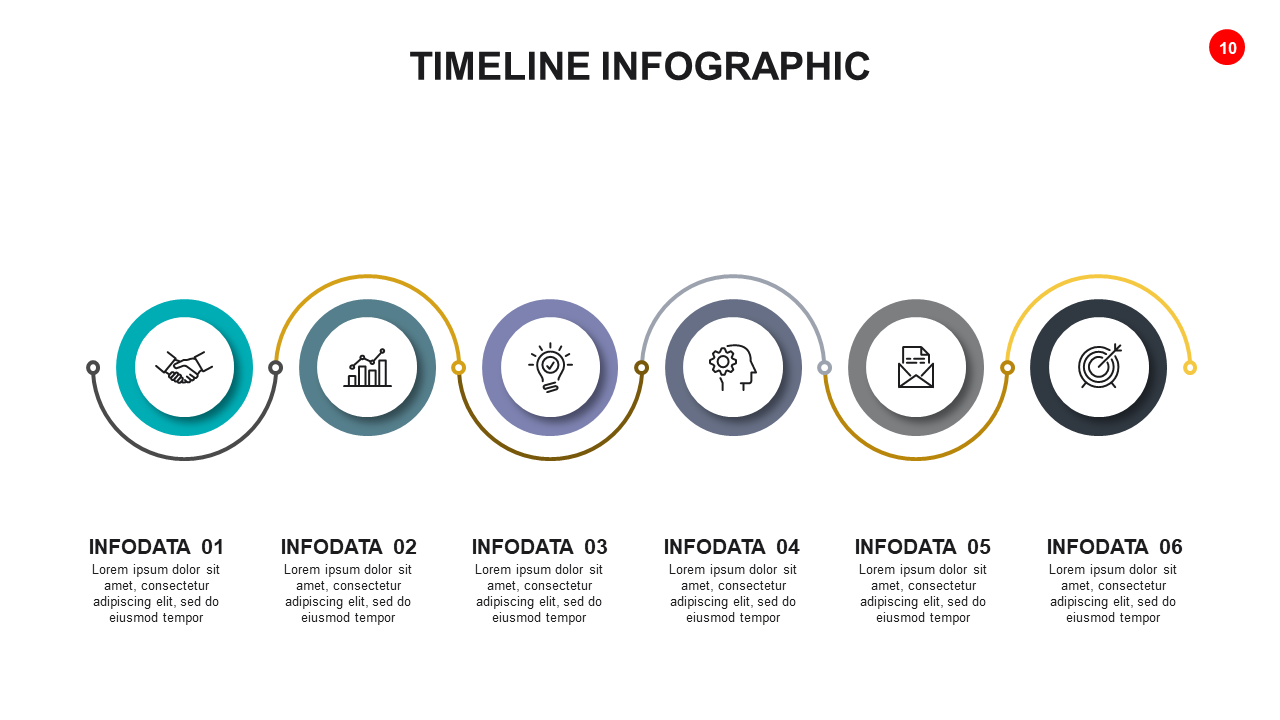 Stylish Timeline Infographic Design