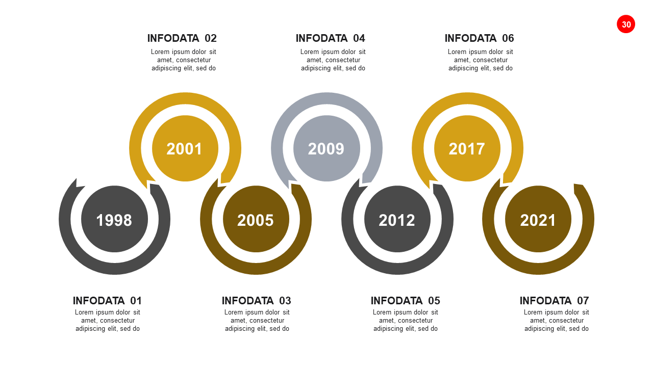 Stylish Timeline Infographic Design