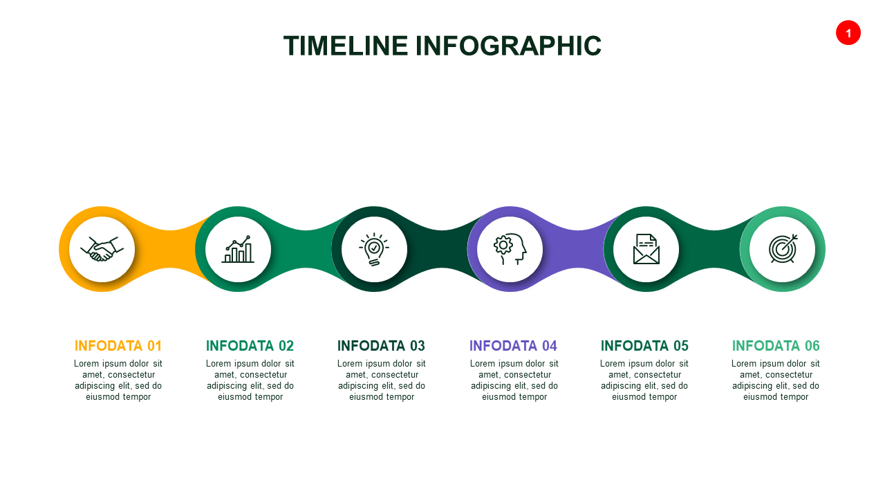 Stylish Timeline Infographic Design