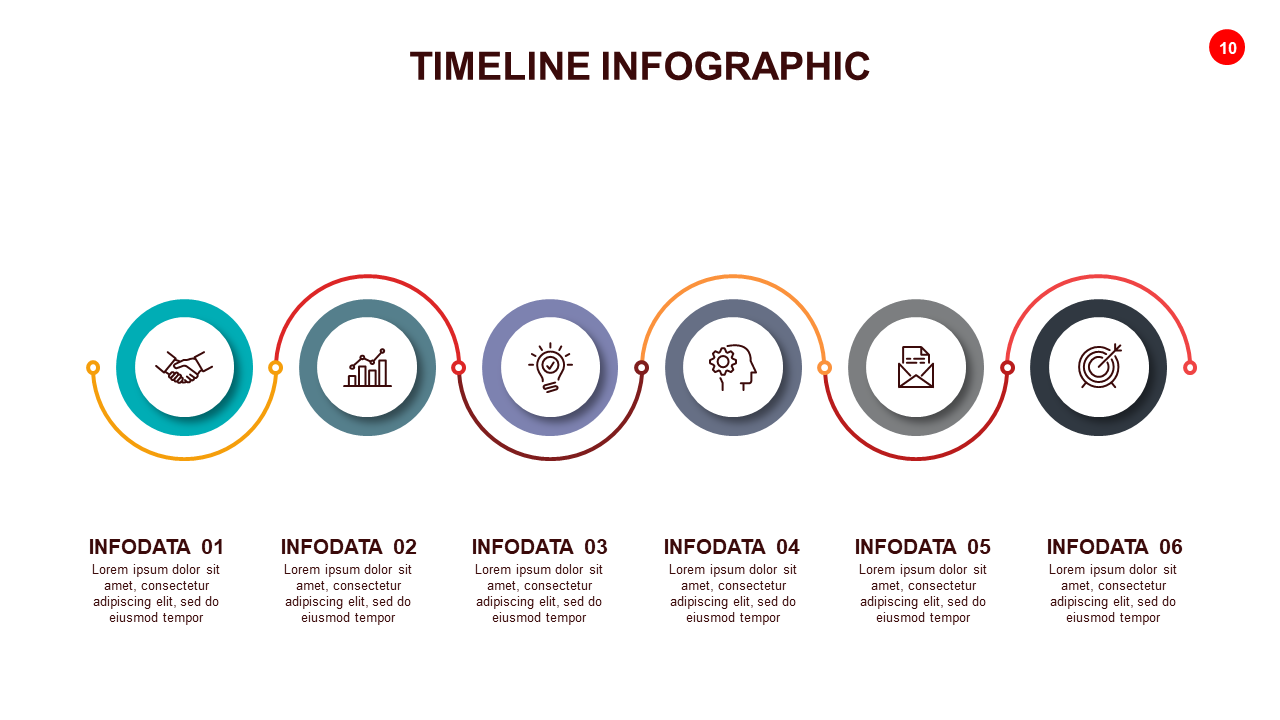 Stylish Timeline Infographic Design