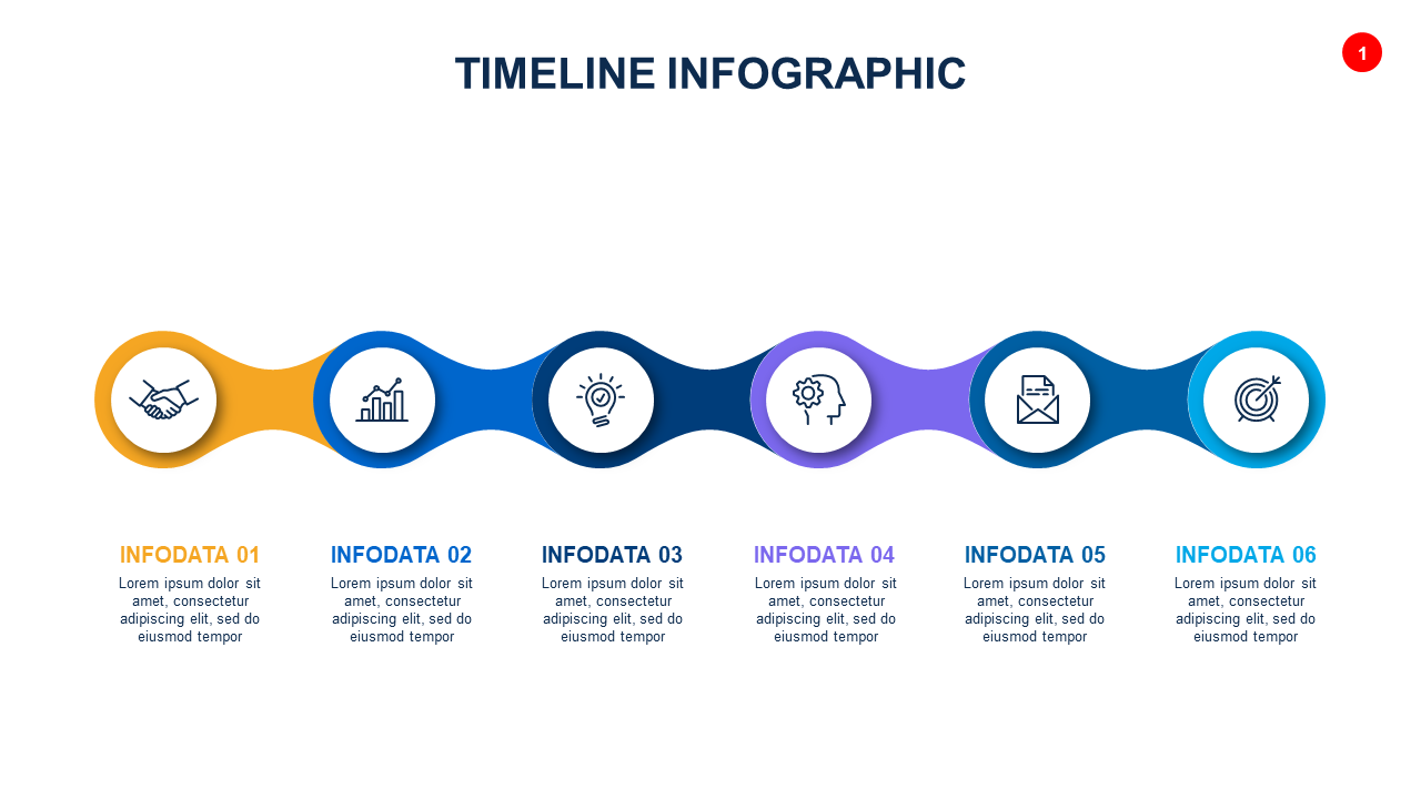 Stylish Timeline Infographic Design