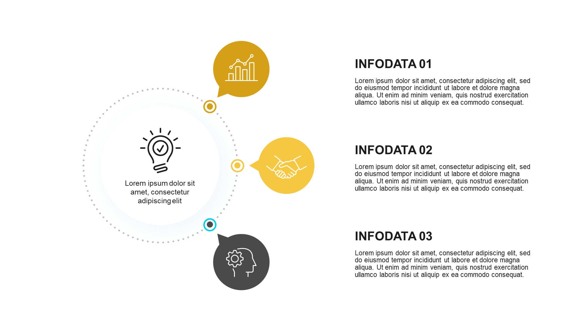 Free Flow Chart Bubble PowerPoint Template