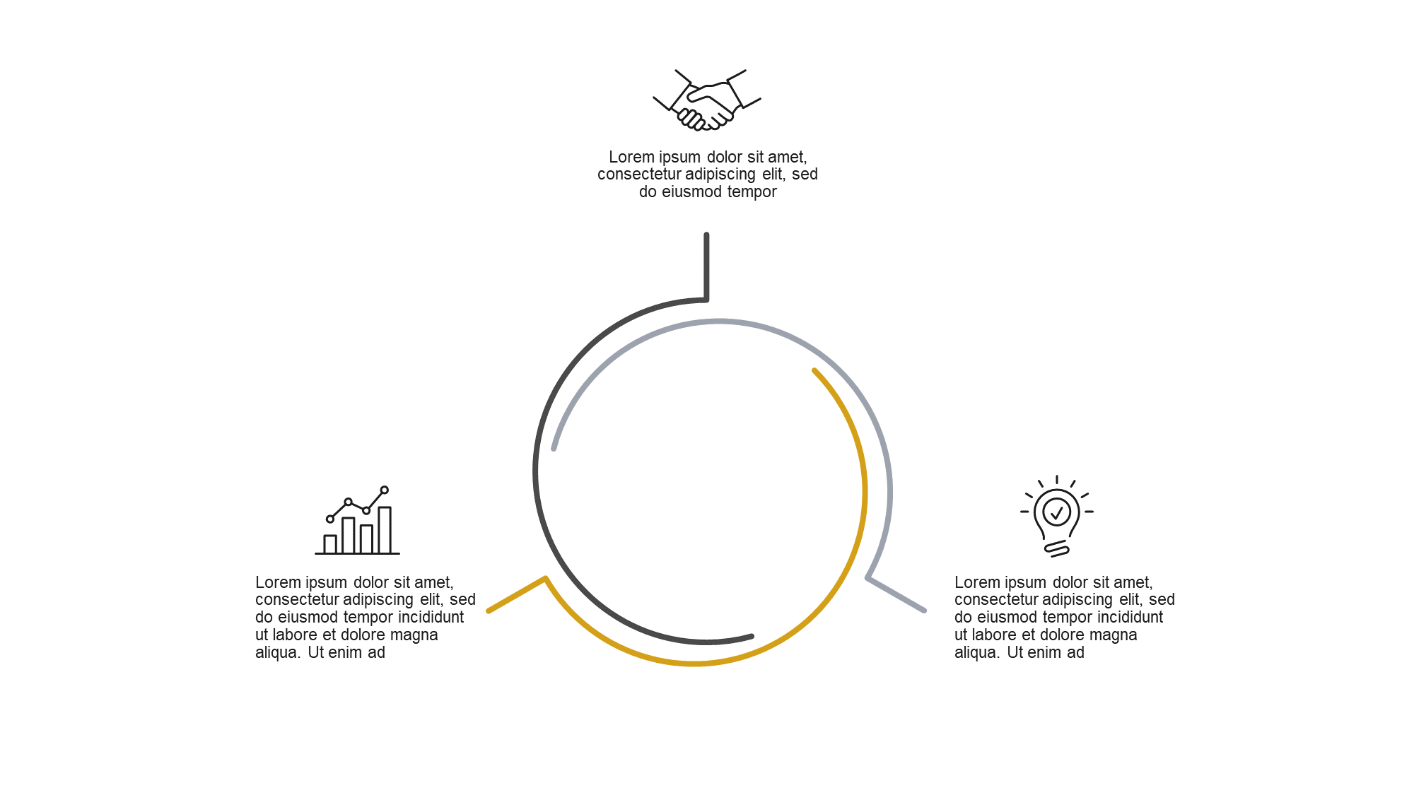 Free Minimal Circle PowerPoint Template