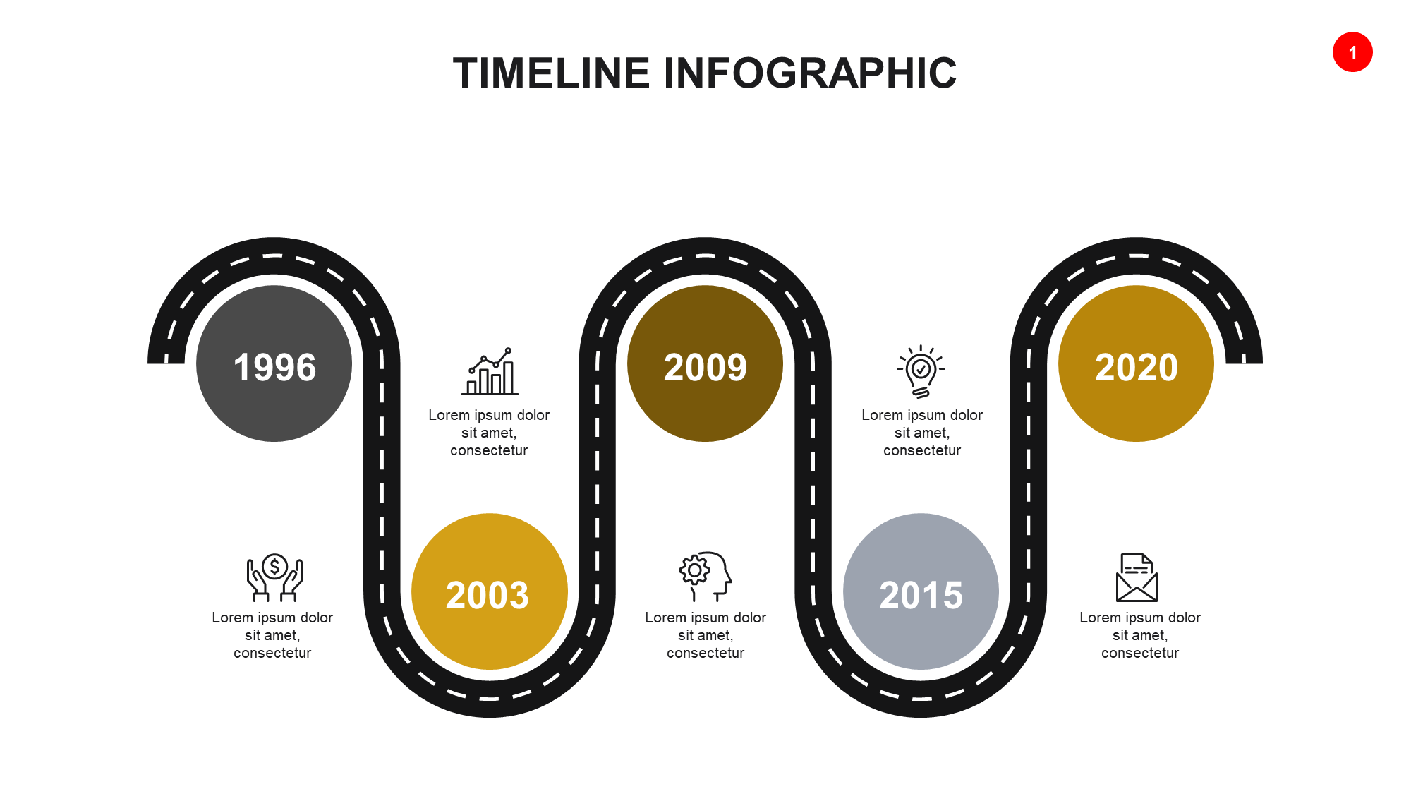 Free Timeline Steps PowerPoint Template